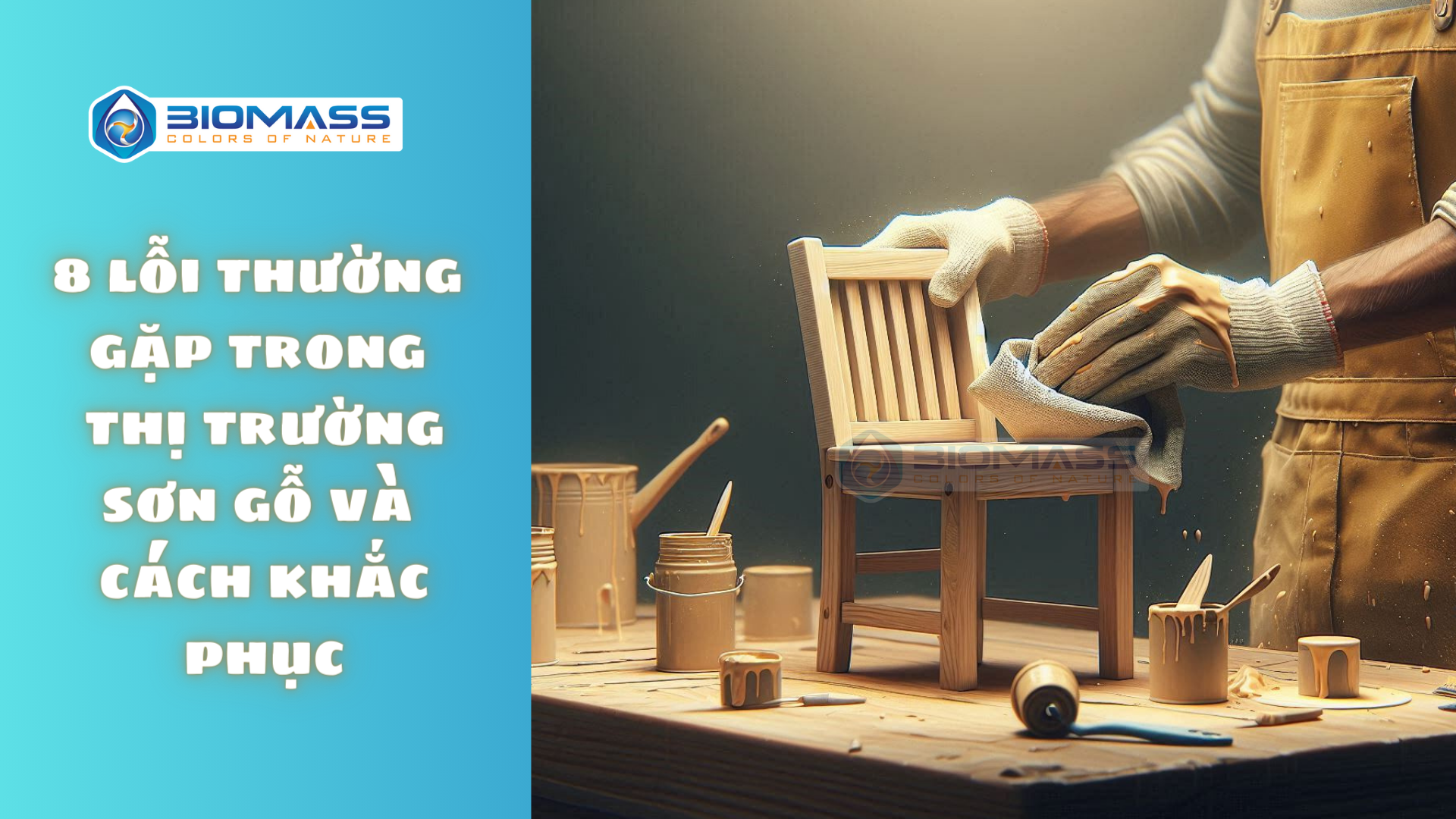 Lỗi thường gặp trong sơn gỗ và cách khắc phục