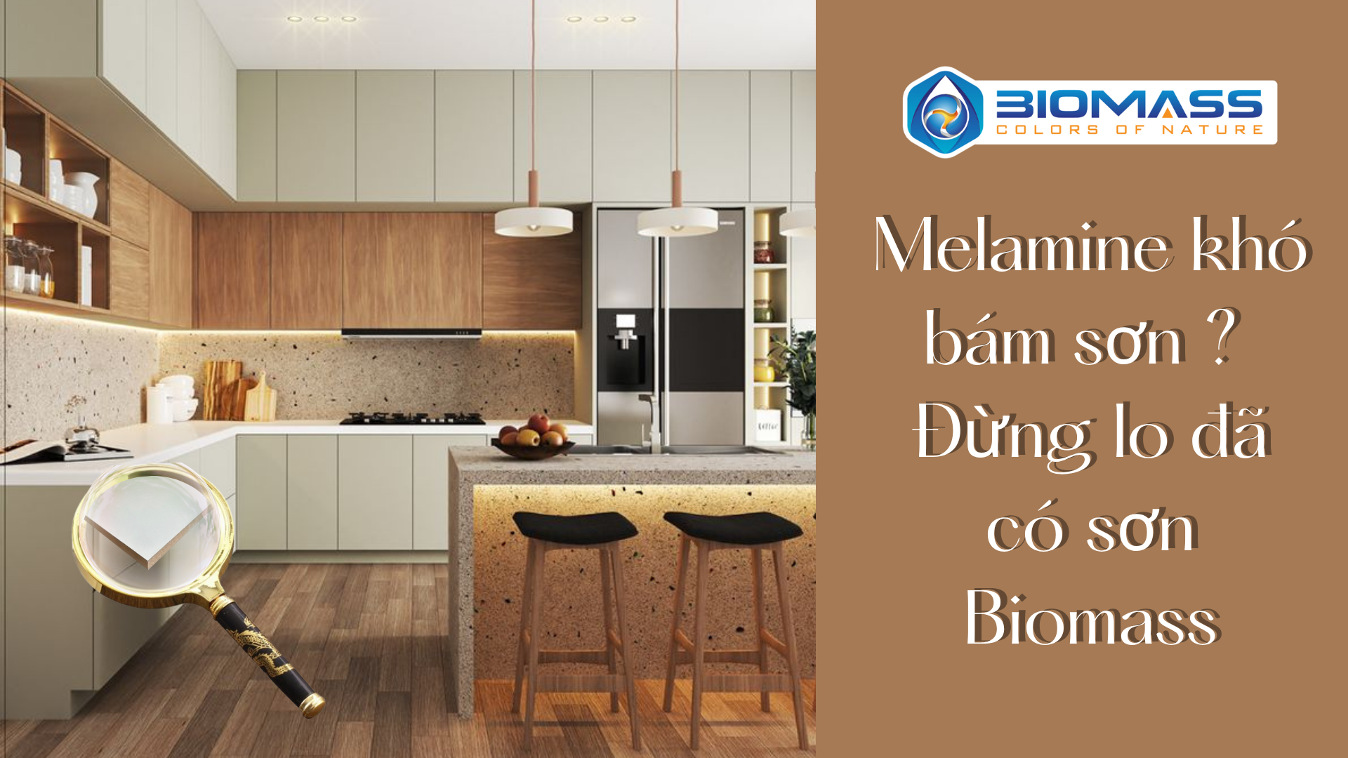Gỗ Melamine khó bám sơn. Đừng lo đã có sơn Biochem