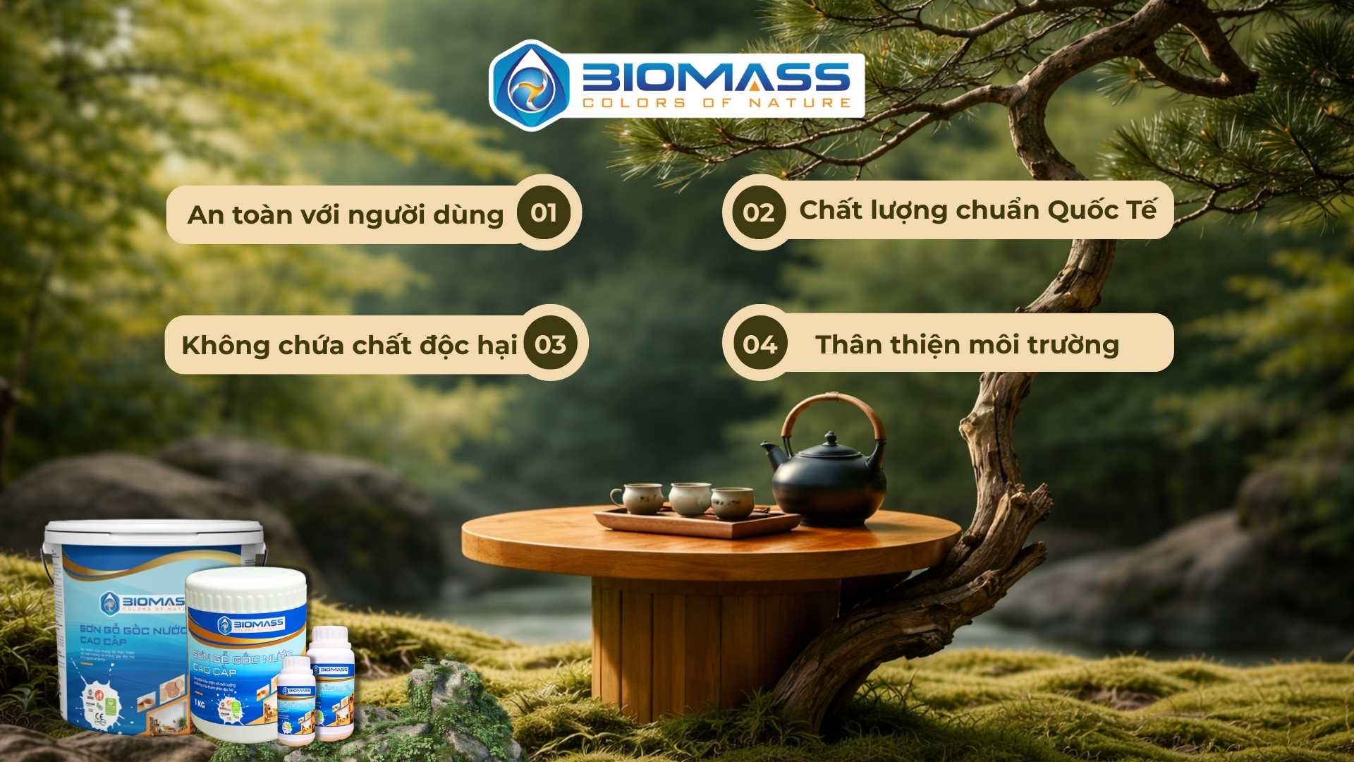 sơn-gỗ-Biomass-an-toan-nhe-mui-bền-màu